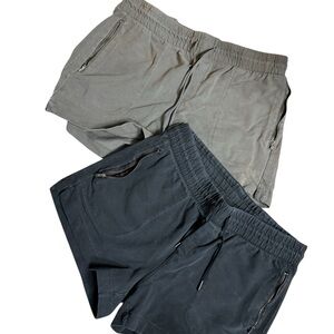Women’s Casual twill Shorts - Black and Gray